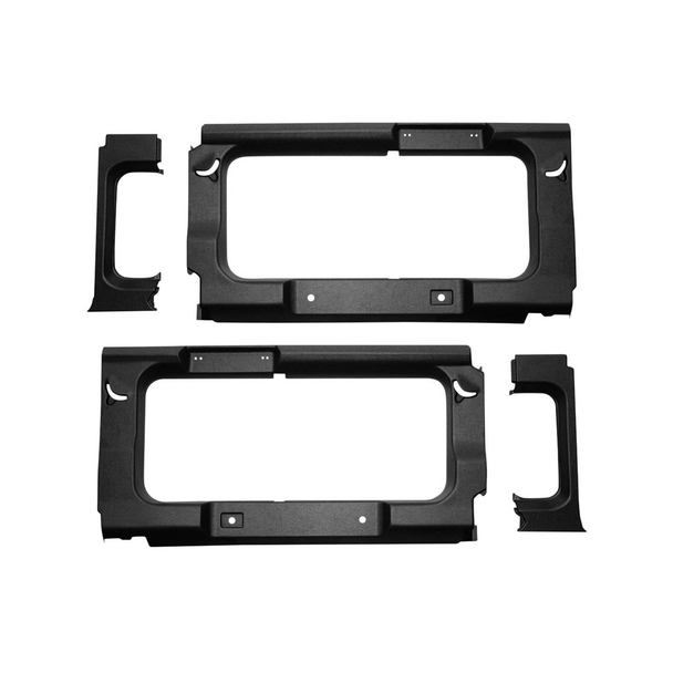 Terrafirma Window Trims - Pair / Black / With Windows for Defender 110 - Station Wagon - TF2750 from JGS4x4
