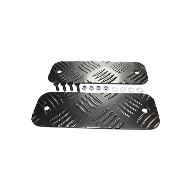Terrafirma Front Bumper Tread Plates - 3mm for Defender - 1983 to 2016 - TF8203 from JGS4x4