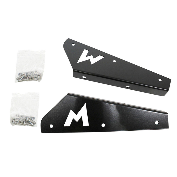 Terrafirma Mudflap Brackets - Front - Pair - Stainless Steel - Black for Defender - TF3010B from JGS4x4