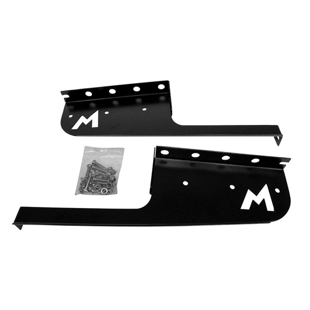 Terrafirma Mudflap Brackets - Rear - Pair - Stainless Steel - Black for Defender - TF3012B from JGS4x4