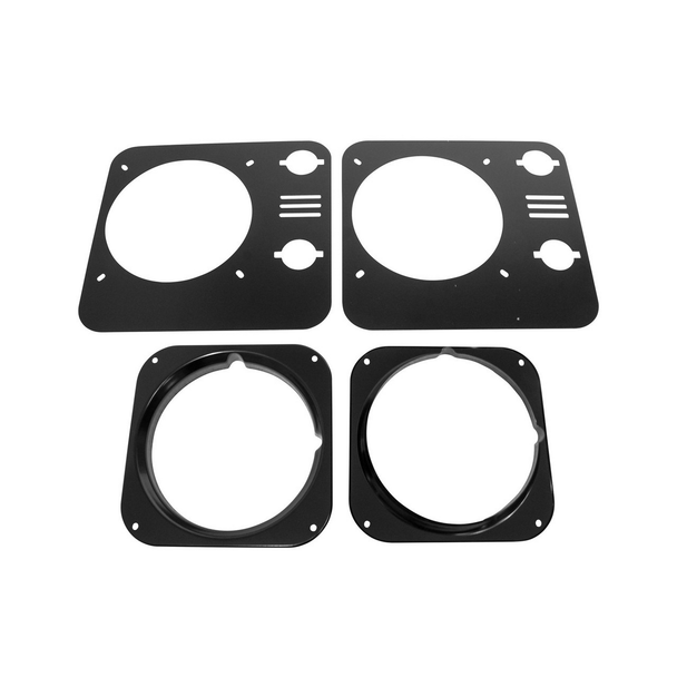Terrafirma headlamp trims and vented bezels set for Defender TF274