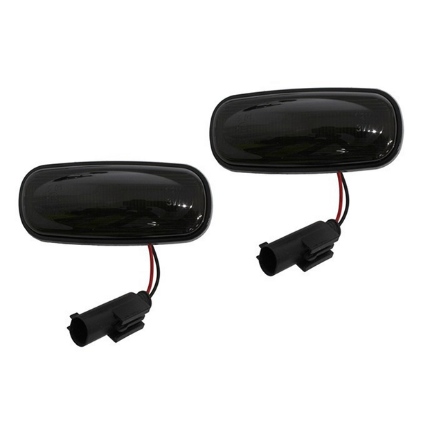 Terrafirma LED Side Repeaters - Smoked - Pair for Defender - Td5 - 2016, Discovery 2, Freelander 1 - GA8535 from JGS4x4