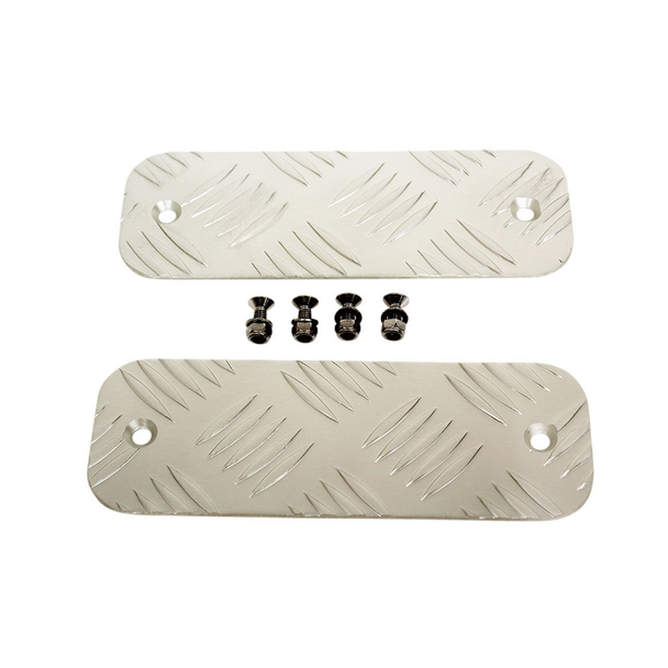 Front Bumper Tread Plates - 3mm for Defender - 1983 to 2016 Terrafirma TF8202
