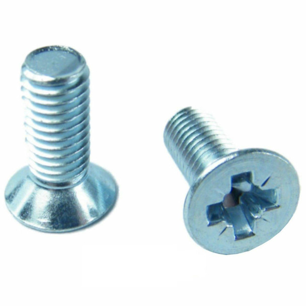 Direct Replacement Brake Disc Retaining Screws x2 for Discovery 2 Range Rover P38, in metallic finish with Phillips drive, used for securing brake discs.