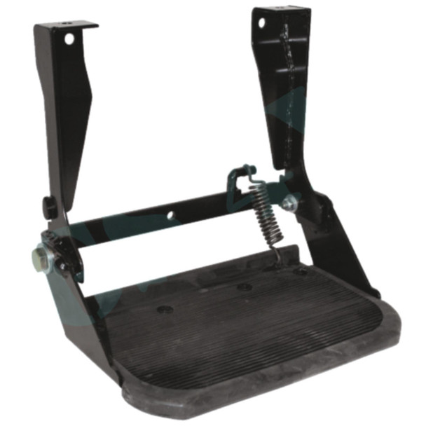 Defender Folding Side Step - Black - Rubber Top - STC7631