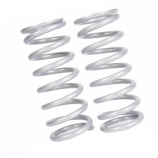 Terrafirma Front Coil Springs Heavy-Duty TERRAFIRMA for Discovery 2, two car coil springs in metallic silver colour. Terrafirma Front Coil Springs Heavy-Duty TERRAFIRMA for Discovery 2, two car coil springs in metallic silver colour.