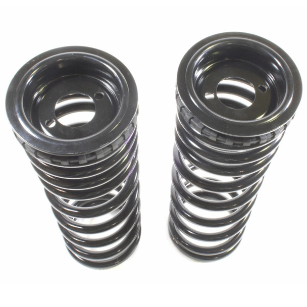 Terrafirma TF225 Air to Coil Conversion Kit for Discovery 2, black coil springs with metallic top mounts. Terrafirma TF225 Air to Coil Conversion Kit for Discovery 2, black coil springs with metallic top mounts.