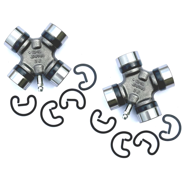 OEM Parts Propshaft Universal Joint for Range Rover Classic, P38, including two universal joints and clips.