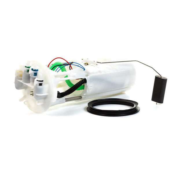 Direct Replacement In-Tank Fuel Pump & Sender Unit With Seal for Discovery 2 Td5, image showing the assembled fuel pump and sender unit with wiring, seal, and related components.