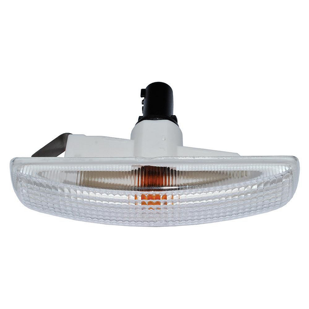 Britpart Clear Side Indicator Repeater Lamp for Freelander 2, vehicle side indicator light with clear lens and amber bulb.