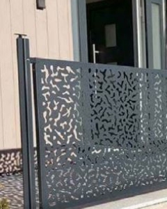 Raptor paint gives a tough protective finish to railings
