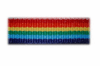 Rainbow Stripe Bold French Clip Barrette