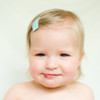 Toddler Barrette Turquoise and White Gingham