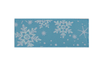 Toddler Barrette Blue Glittery Snowflakes