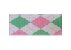 Toddler Barrette Argyle Pink and Green