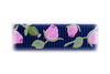 Navy Floral Sparkle Baby Barrette
