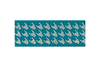 Turquoise Houndstooth Baby Barrette