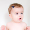 Navy Anchors Baby Barrette