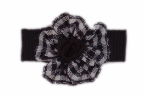 Julie Gingham Flower Hair Clip for Babies or Toddler Girls