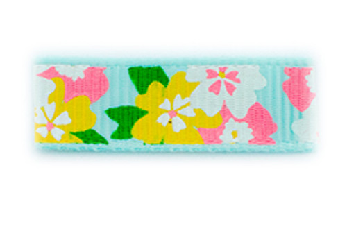 Spring Mint Ice Floral Baby Barrette