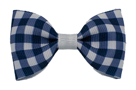 navy baby bow
