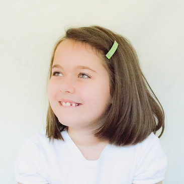 Green Checkers French Clip Barrette