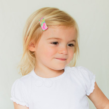 Our neon fiesta toddler barrette will go with so much all summer