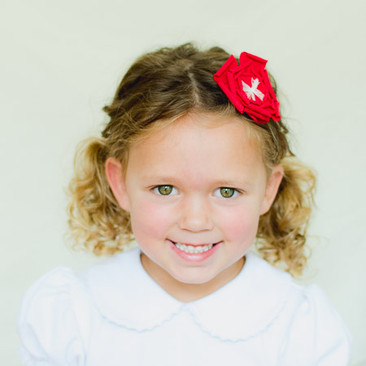 Lindsay. Linen Flower Hair Clip