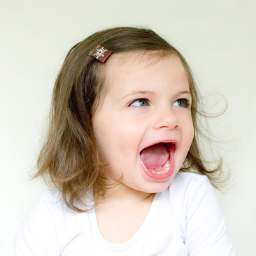 Toddler Barrette Brown Snowflake