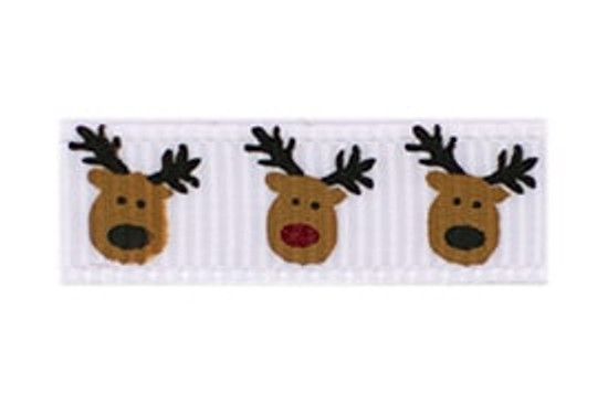Christmas Rudolph and Reindeer Baby Barrette
