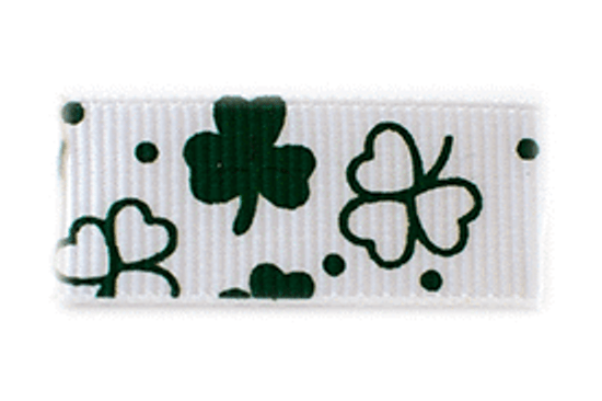 Toddler Barrette St Patrick's Day Shamrocks