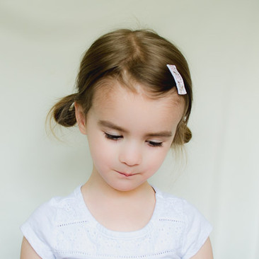 Toddler Barrette Pink and Gold Divine