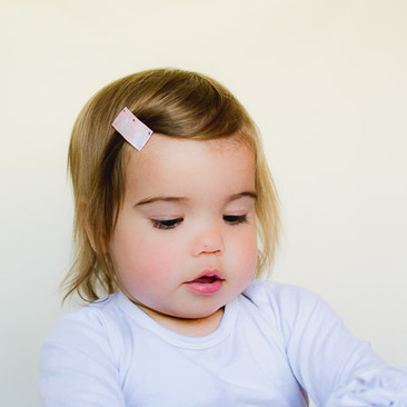 Toddler Barrette Satin Swans