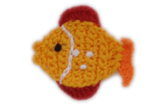 Nema. Crochet Fish Hair Clips