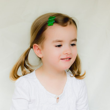 Christa. Glitter Christmas Tree Hair Clips.