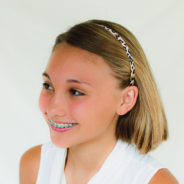 Leopard Print Metal Headbands. Fits Girls, Teens and Adults.
