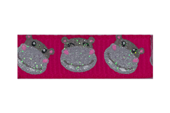 Shimmery Hippos Baby Barrette