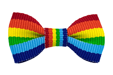 rainbow baby bow