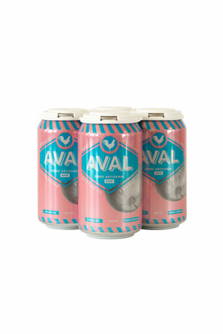 a 4 pk of Aval Rose Cans on a white background