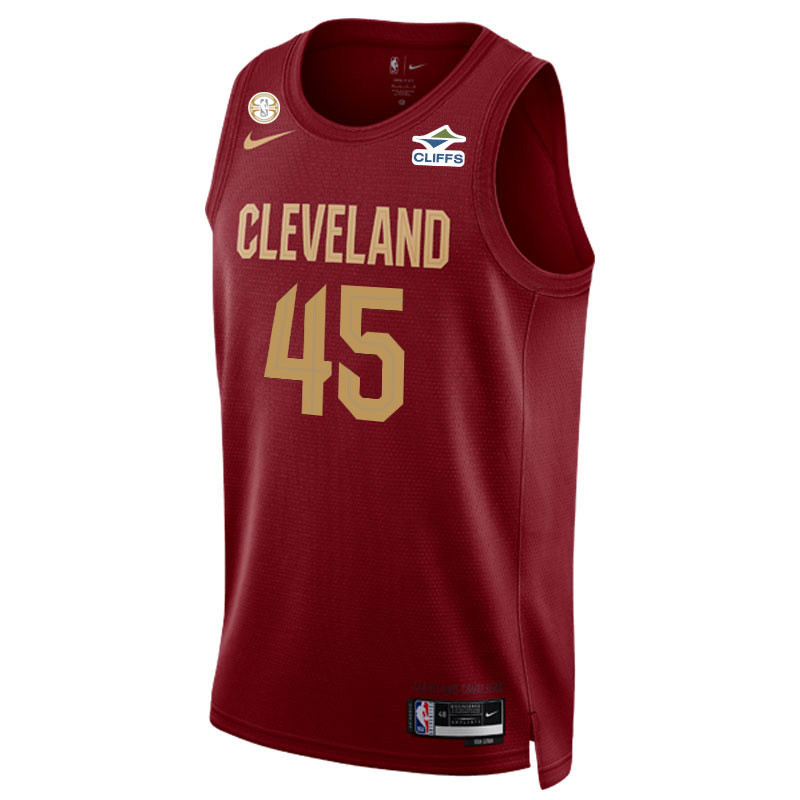 Donovan Mitchell ドノバンミッチェユニフォーム　M Donovan Mitchell Wine First Team Patch Icon Jersey | Center Court