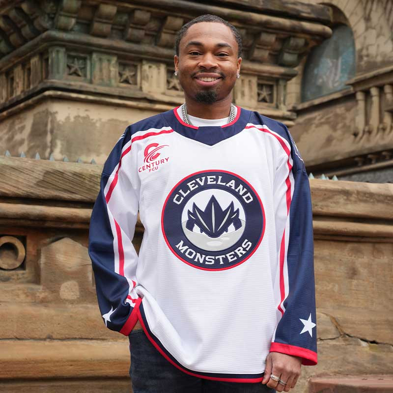 Monsters x Blue Jackets Century Patch Jersey
