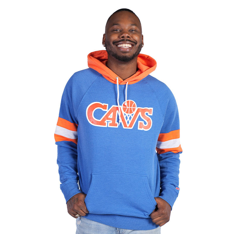 Homage Blue and Orange 80s Armband Hoodie | Center Court, the