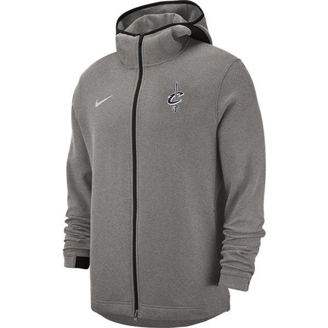 gray nike zip up hoodie