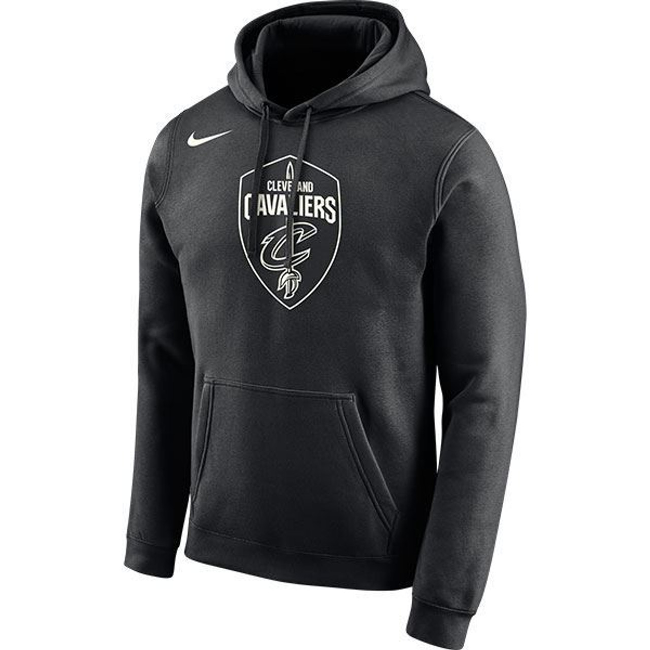 Nike Black & White Global Shield Hoodie - Cleveland Cavaliers