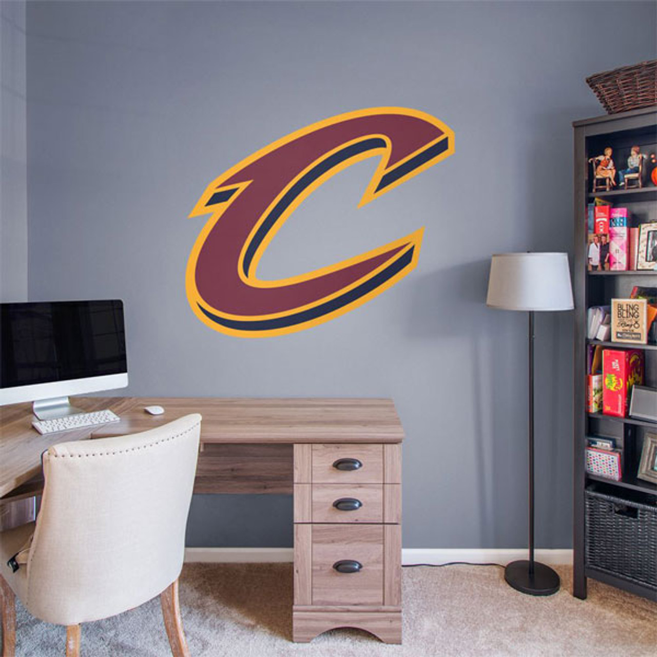 Realbig Script C Logo Fathead Cleveland Cavaliers