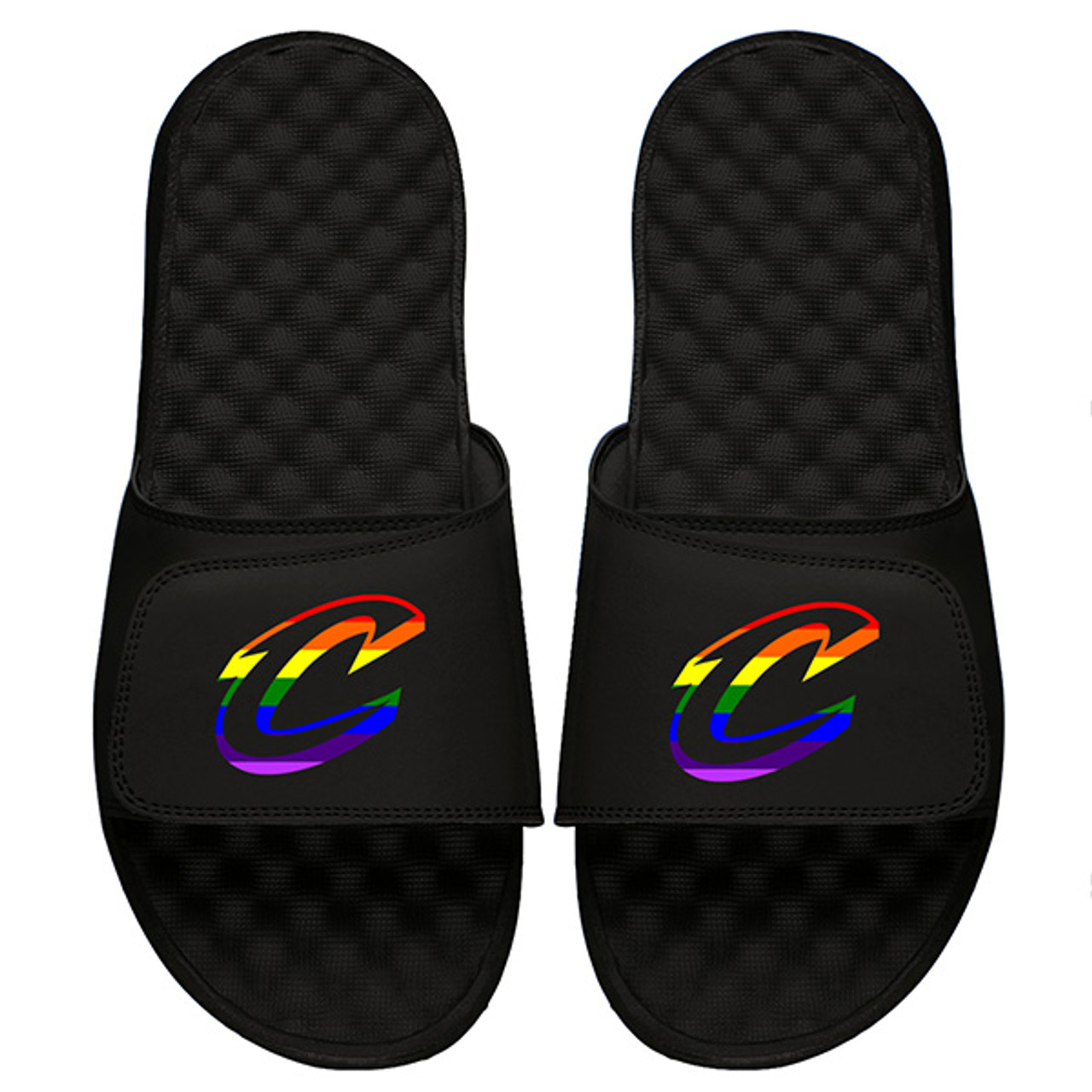 rainbow slip on sandals