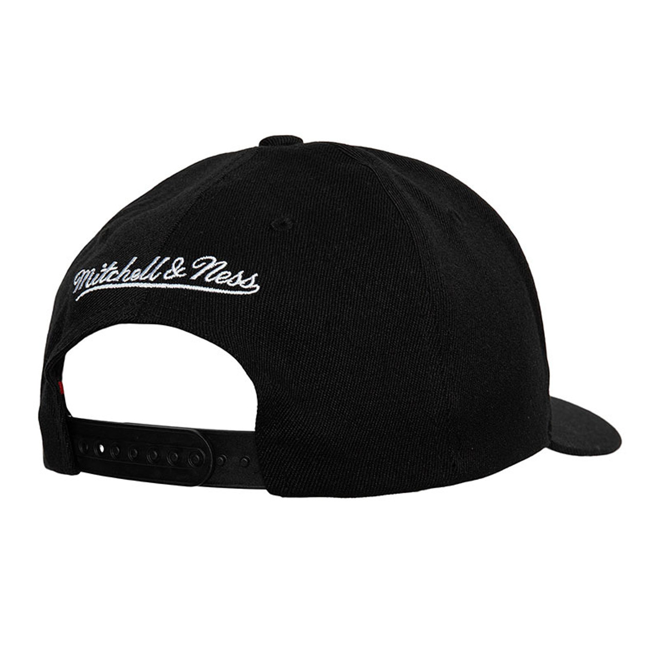 Black Script Stretch Snapback