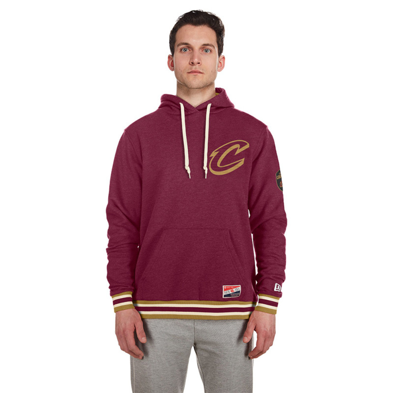 Official New Era Cleveland Cavaliers Blue Pullover Hoodie