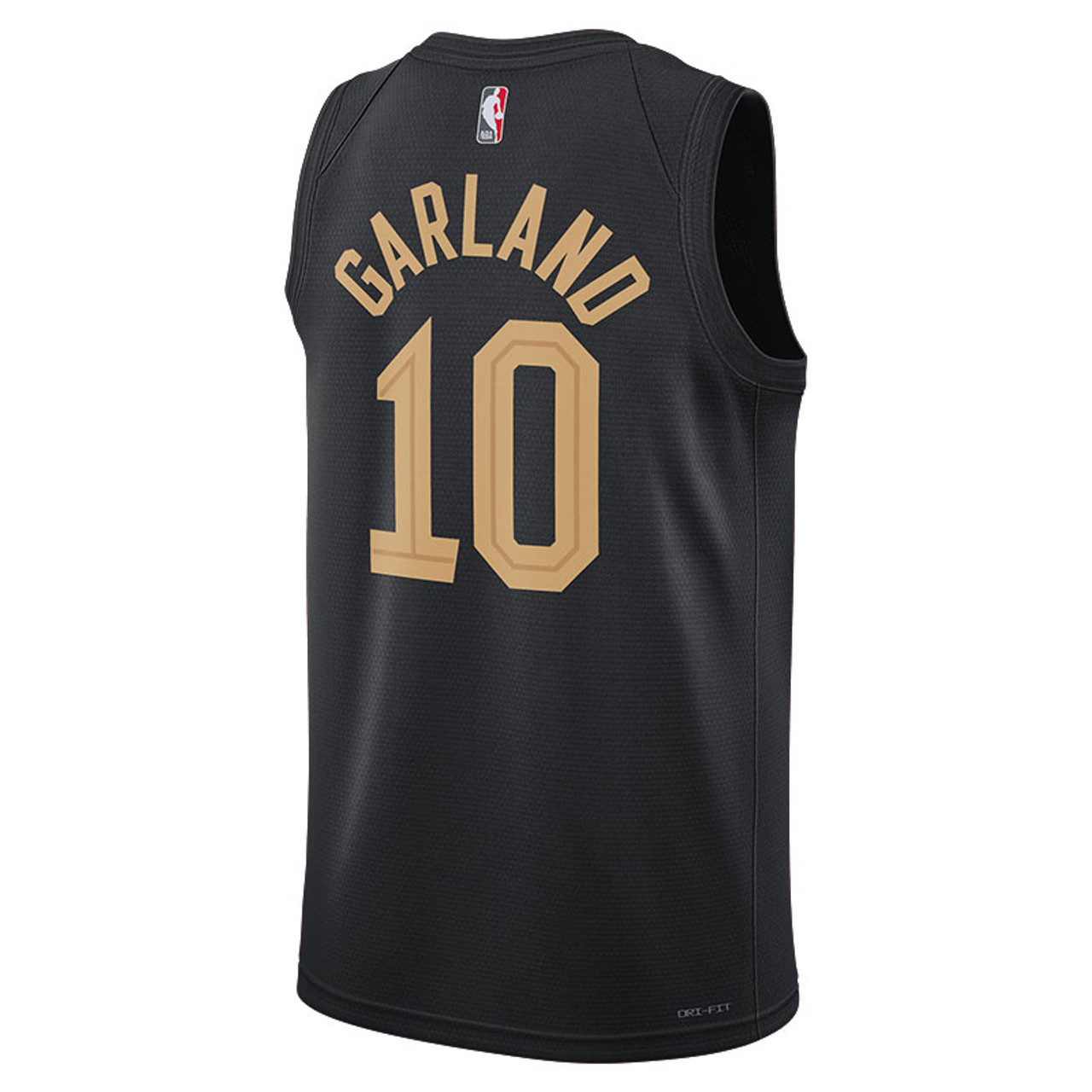 Nike Men's Cleveland Cavaliers Darius Garland #10 Black Dri-Fit Swingman Jersey, Large