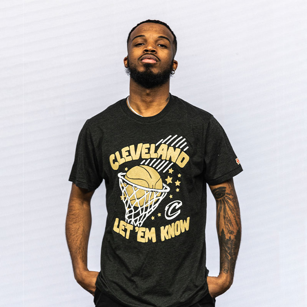 Men's Cleveland Cavaliers Nike Black Basketball Fan T-Shirt